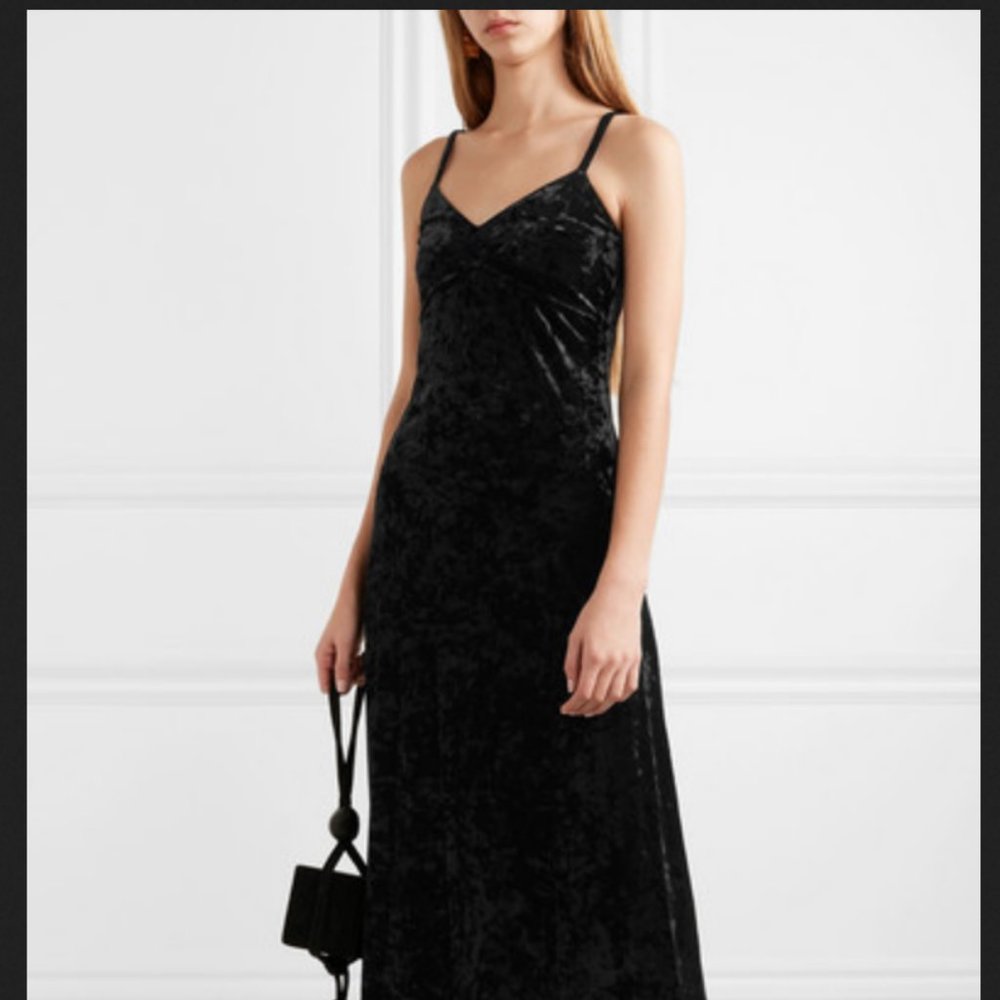 MICHAEL Michael Kors Crushed Velvet A-Line Dress